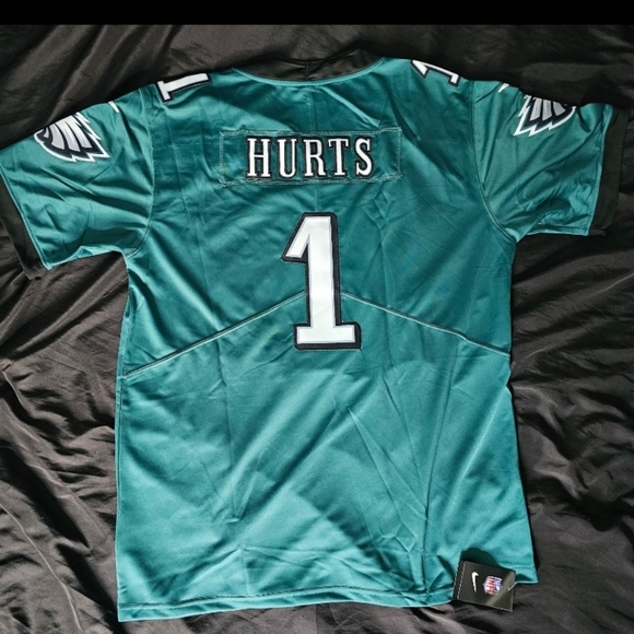 Jalen Hurts #1 Men's Philadelphia Eagles Super Bowl LVII 57 Patch Jersey Large. - Picture 6 of 6